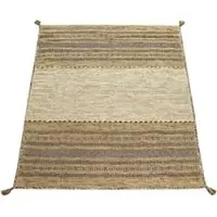 Tapis.fr Tapis tissé main Kilian beige 160x220 cm