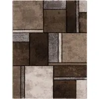 Tapis.fr Tapis moderne Bravo marron 120x170 cm