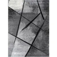 Tapis.fr Tapis Monde gris 240x340 cm