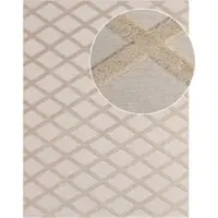 Tapis.fr Tapis lavable Utah beige 160x220 cm