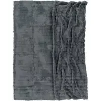 Tapis.fr Couverture douce Arnia anthracite 150x200 cm