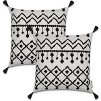 Tapis.nl Housse de coussin Chino blanc 45x45 cm, 2 pièces