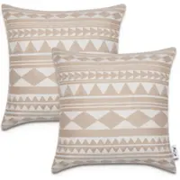 Tapis.nl Housse de coussin Chino beige 45x45 cm, 2 pièces