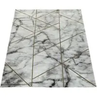 Tapis.fr Tapis Krevor jaune 80x150 cm