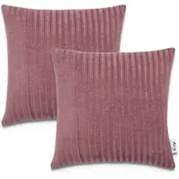 Tapis.nl Housse de coussin Chino rouge 45x45 cm, 2 pièces
