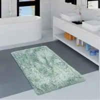 Tapis.fr Tapis de bain Kandela turquoise 40x55 cm