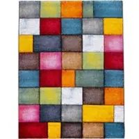 Tapis.fr Tapis moderne Samara multicolore 80x150 cm