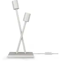 Tapis.nl Lampe de table Lunia blanc