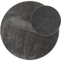 Tapis.fr Tapis Calissa anthracite 160 cm rond