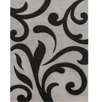 Tapis.fr Tapis moderne Diamora gris 60x110 cm