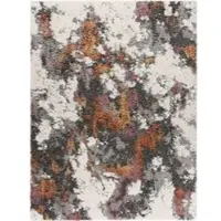 Tapis.fr Tapis à poils longs Vincenta multicolore 120x160 cm