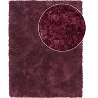 Tapis.fr Tapis à poils longs Silvana violet 160x220 cm