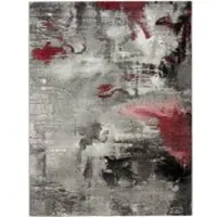 Tapis.fr Tapis Horizon rouge 200x290 cm