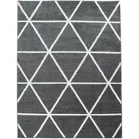 Tapis.fr Tapis moderne Bella anthracite 60x100 cm
