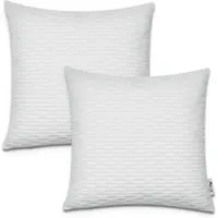 Tapis.nl Housse de coussin Chino blanc 45x45 cm, 2 pièces