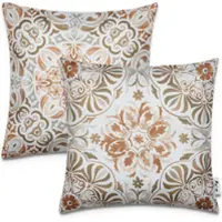 Tapis.nl Housse de coussin Chino beige 45x45 cm, 2 pièces