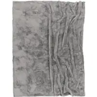 Tapis.fr Couverture douce Solina anthracite 150x200 cm