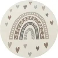 Tapis.nl Tapis pour enfants Ninique beige 200 cm rond