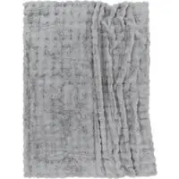 Tapis.fr Couverture douce Arnia gris 200x240 cm