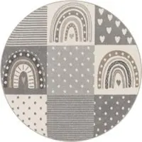Tapis.fr Tapis pour enfants Ninique gris 160 cm rond