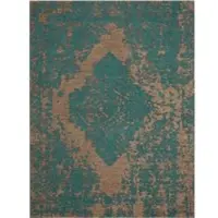 Tapis.fr Tapis tissé á plat Marbella turquoise 160x230 cm