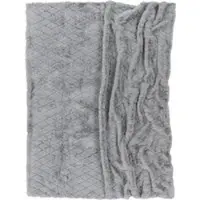 Tapis.fr Couverture douce Arnia gris 200x240 cm