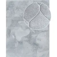 Tapis.nl Tapis en fourrure Lelystar gris 80x150 cm