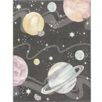 Tapis.nl Tapis pour enfants Ninique anthracite 133 cm carré