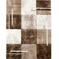 Tapis.nl Tapis moderne Diamora marron 80x150 cm