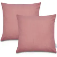 Tapis.fr Housse de coussin Chino rouge 45x45 cm, 2 pièces