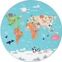 Tapis.fr Tapis pour enfants Bini turquoise 160 cm rond