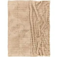Tapis.fr Couverture douce Arnia beige 200x240 cm