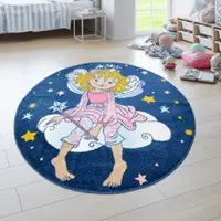 Tapis.fr Tapis pour enfants Prinzessin lillifee bleu 160 cm rond
