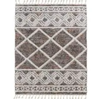 Tapis.fr Tapis à poils longs Mendoza multicolore 140x200 cm