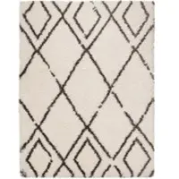 Tapis.nl Tapis à poils longs Mahara beige 60x90 cm