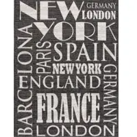Tapis.fr Tapis de cuisine Cuisinea anthracite 60x100 cm