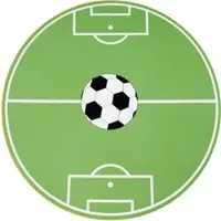 Tapis.nl Tapis pour enfants Bini vert 200 cm rond