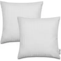 Tapis.nl Housse de coussin Chino blanc 45x45 cm, 2 pièces