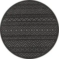 Tapis.nl Tapis d'intérieur & extérieur Livornia anthracite 200 cm rond