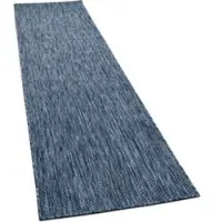 Tapis.fr Tapis d'intérieur & extérieur Venezia bleu 80x250 cm