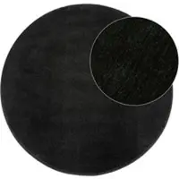Tapis.nl Tapis Calissa noir 80 cm rond