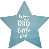 Tapis.fr Tapis pour enfant lavable Chiko bleu 80 cm en forme d'étoile