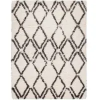 Tapis.fr Tapis à poils longs Mahara beige 80x150 cm
