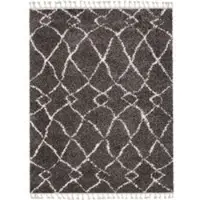 Tapis.fr Tapis à poils longs Oregon gris 140x200 cm