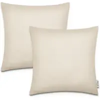 Tapis.nl Housse de coussin Chino crème 45x45 cm, 2 pièces