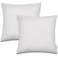 Tapis.nl Housse de coussin Chino blanc 45x45 cm, 2 pièces