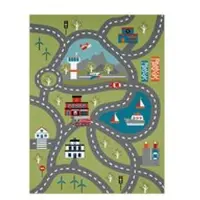 Tapis.nl Tapis pour enfants Bini vert 100x200 cm