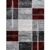 Tapis.fr Tapis Sinay rouge 80x150 cm