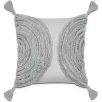 Tapis.fr Housse de coussin Chino gris 45x45 cm