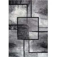 Tapis.fr Tapis Monde gris 160x230 cm